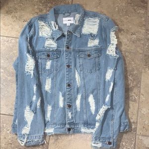 Distressed Denim Jacket